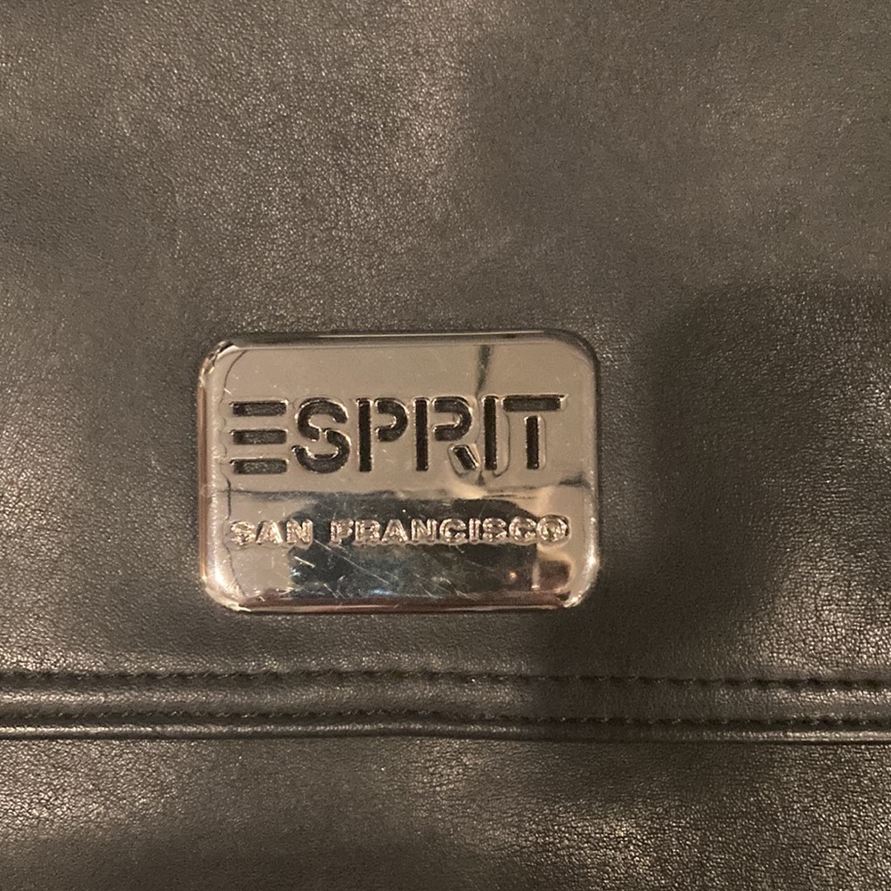 Esprit Pleather Drawstring/Snap Backpack-Nwot - image 2